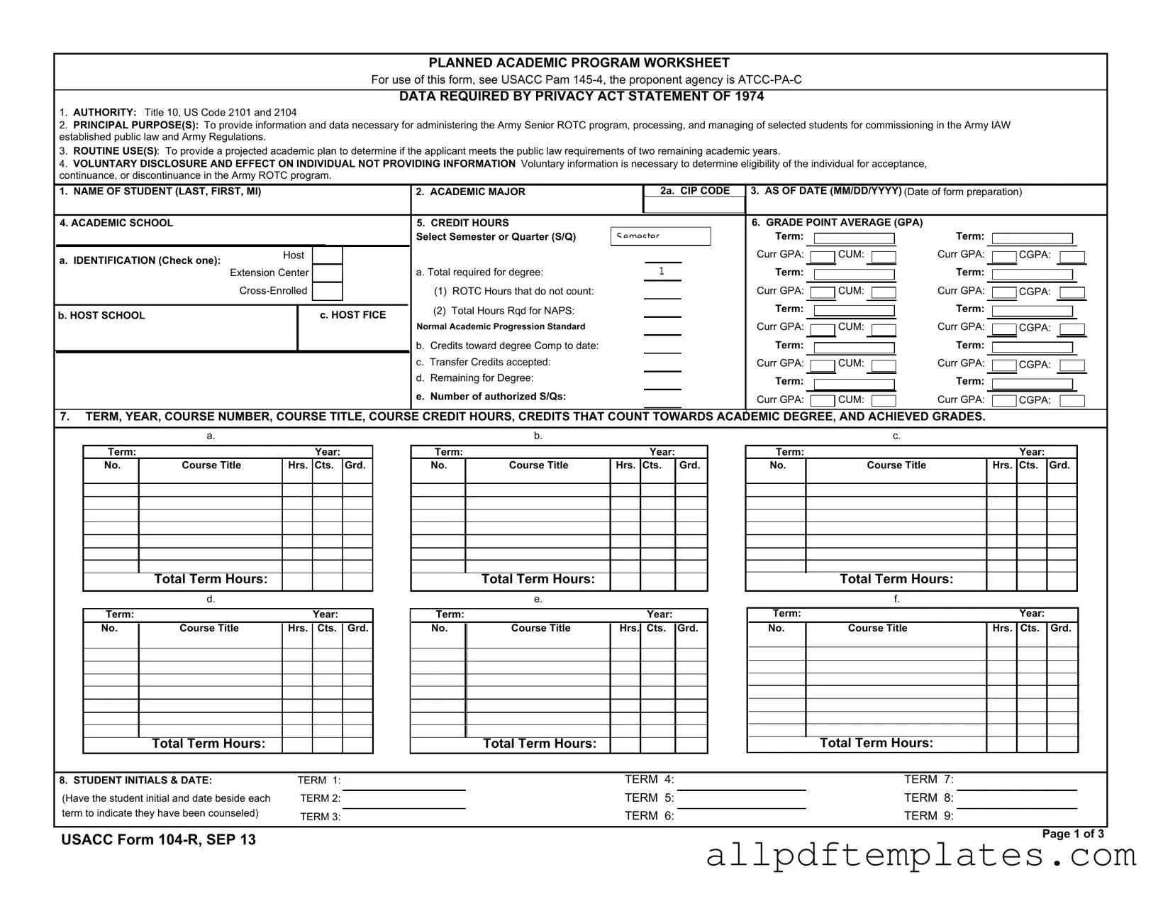 Get 104 R Form in PDF