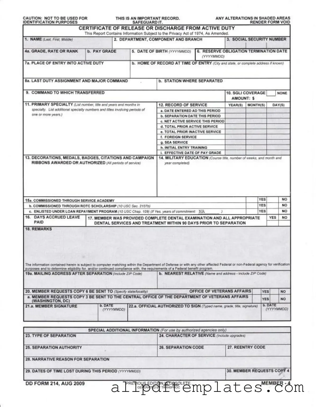 Get Dd 214 Form in PDF