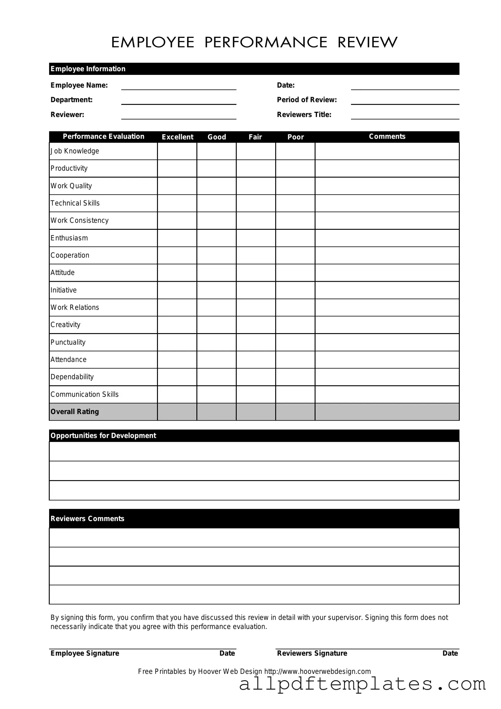 Get Employee Form in PDF