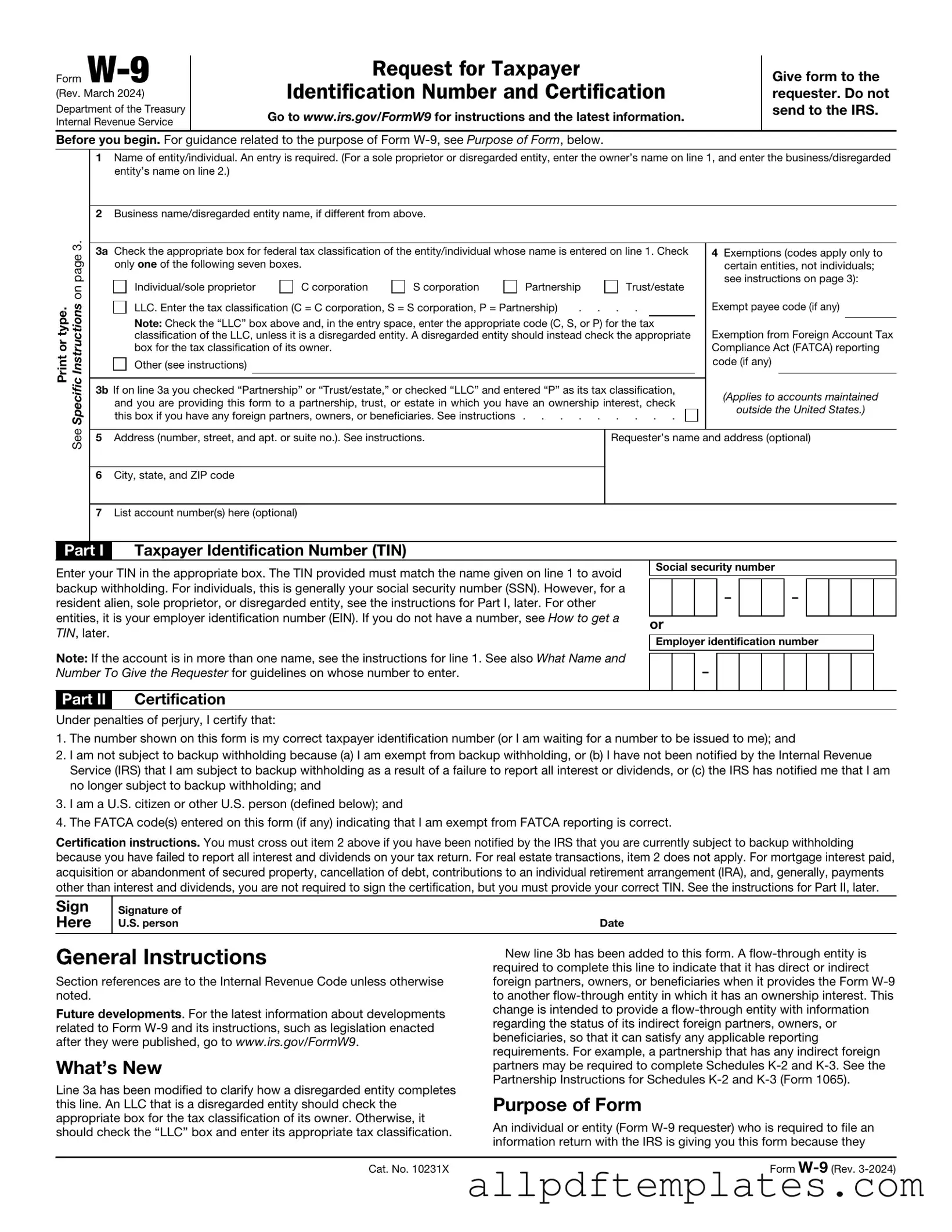 Get IRS W-9 Form in PDF