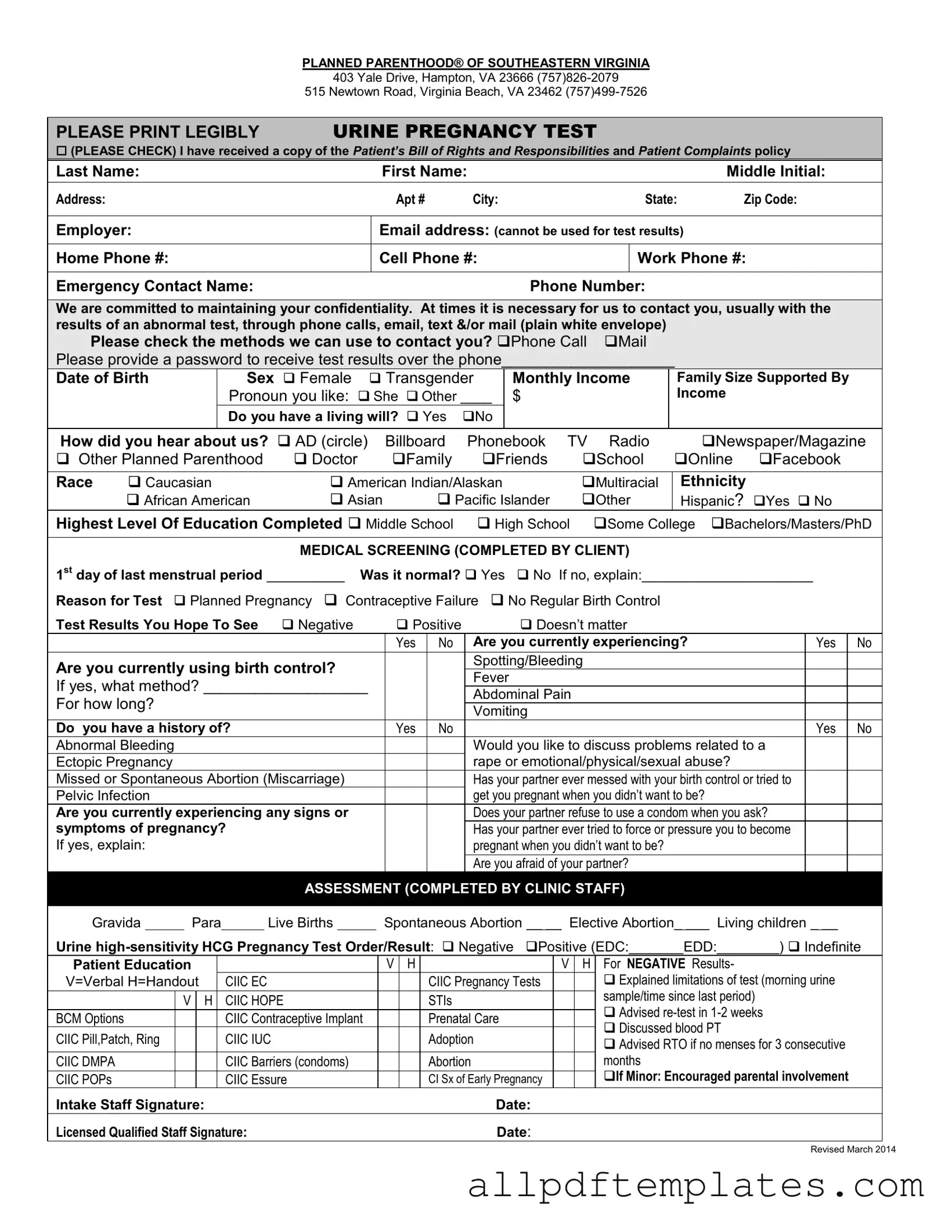 Get Planned Parenthood Proof Form in PDF