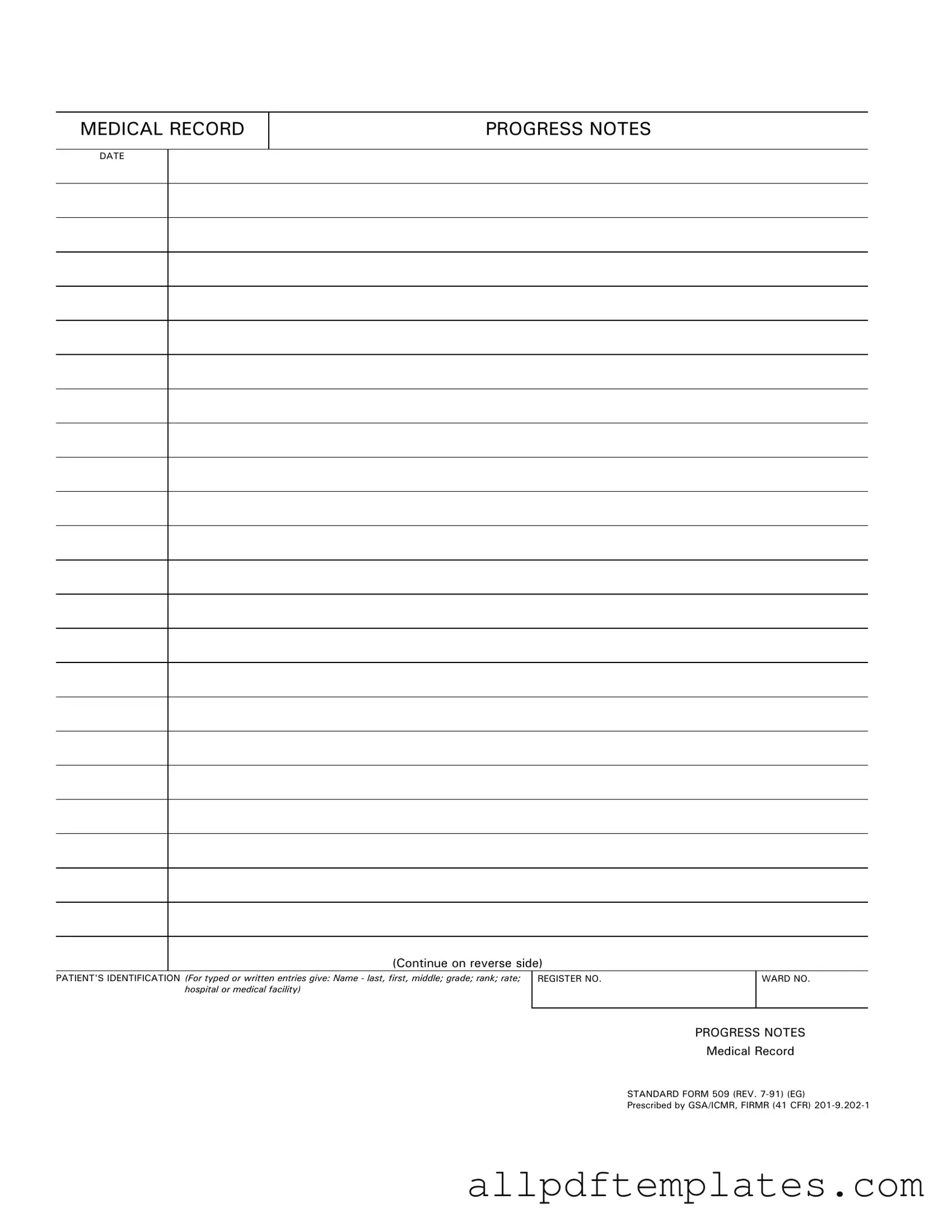 Get Progress Notes Form in PDF