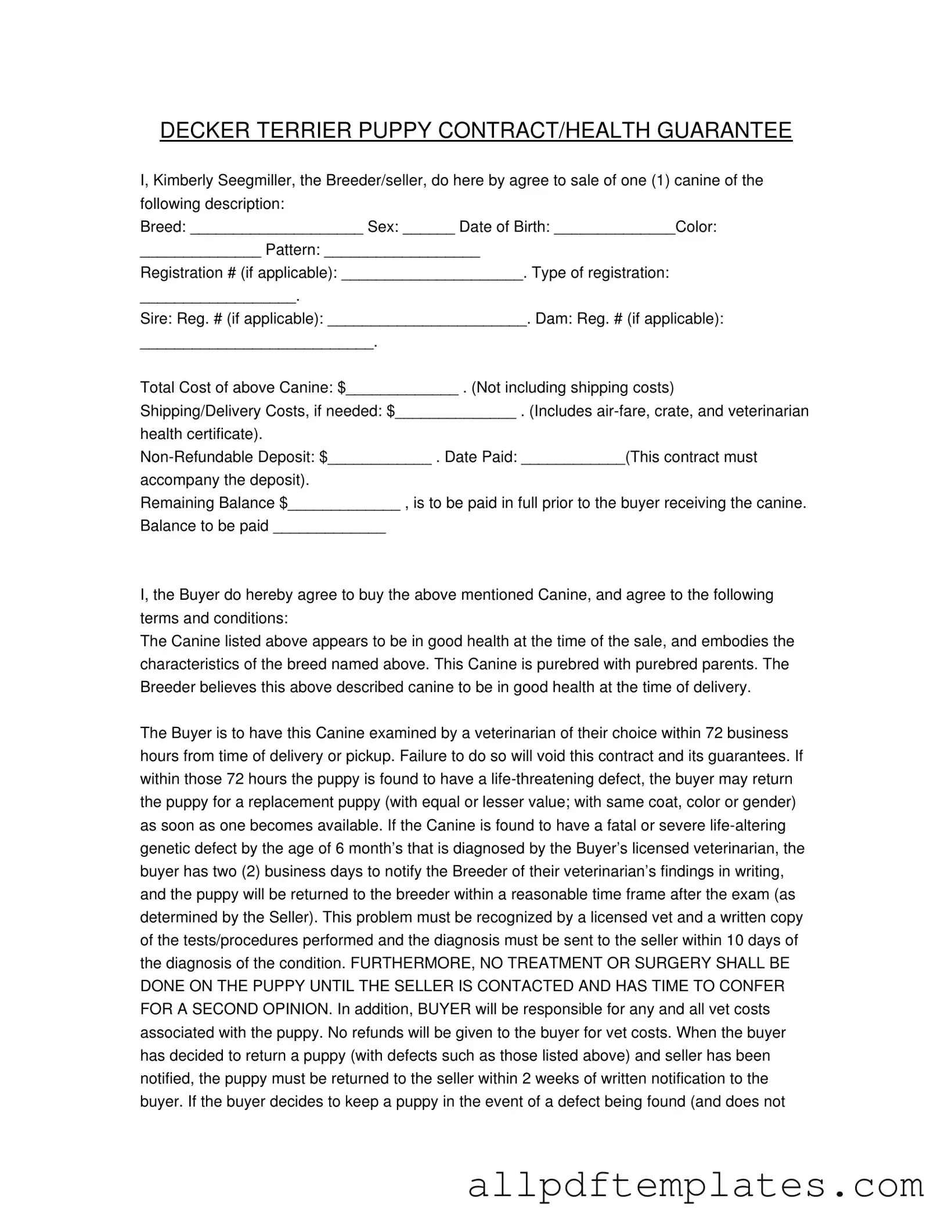 Get Health Guarantee Form in PDF