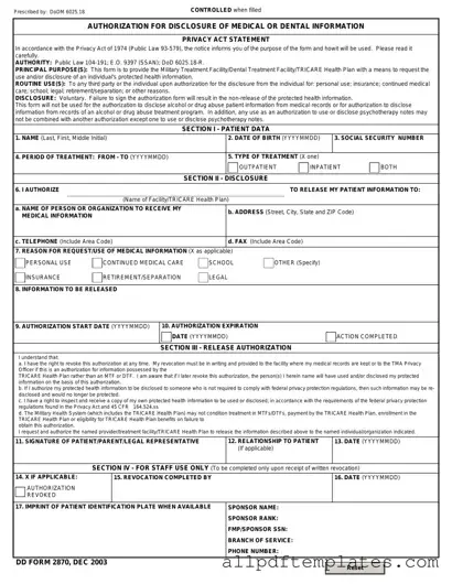 Get DD 2870 Form in PDF
