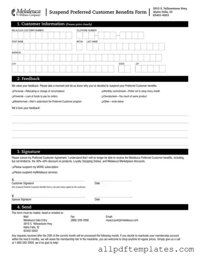 Get Melaleuca Cancellation Form in PDF