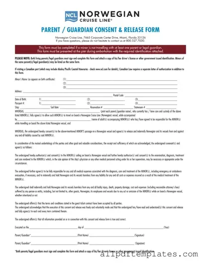 Get NCL Parental Consent Form in PDF