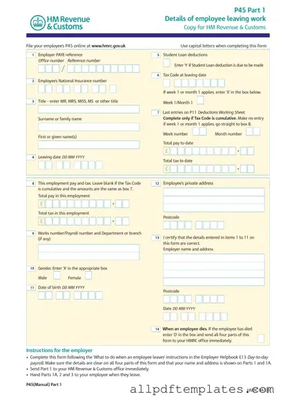 Get P 45 It Form in PDF