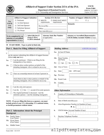 Get USCIS I-864 Form in PDF