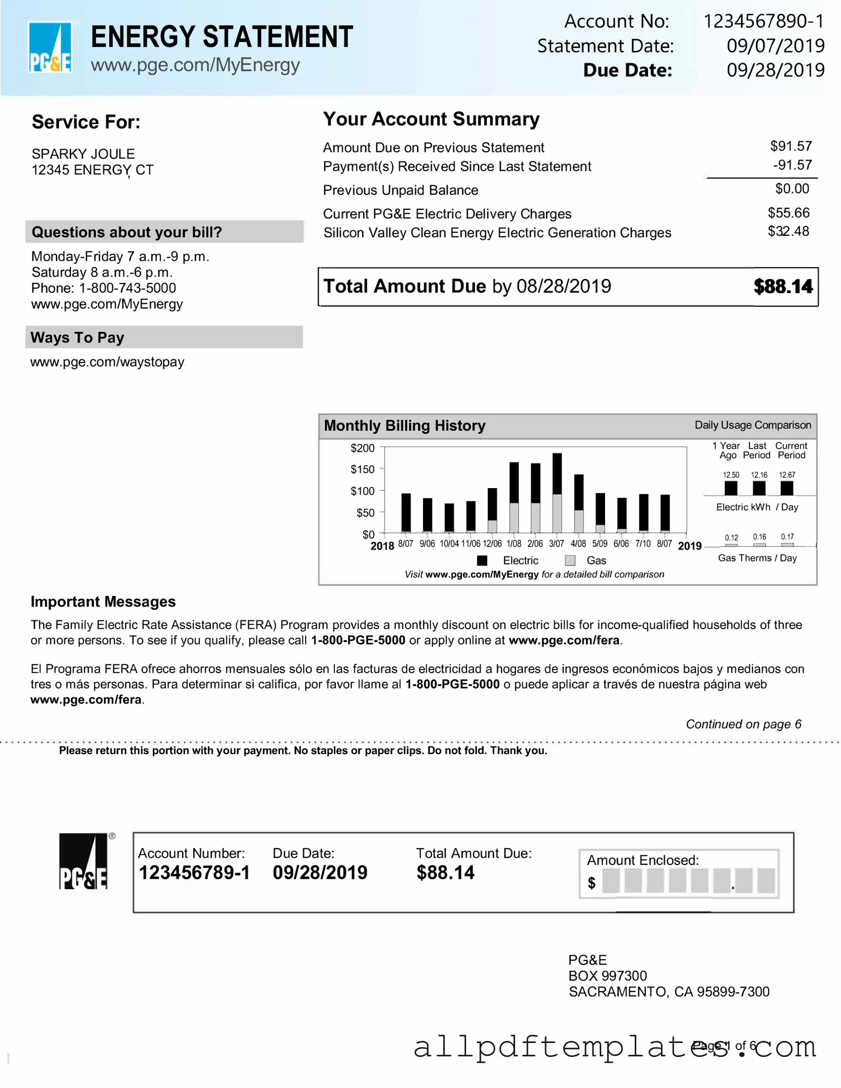 Get Utility Bill Form in PDF